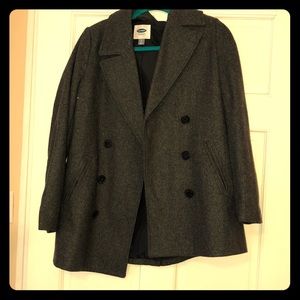Old Navy Charcoal Gray Peacoat